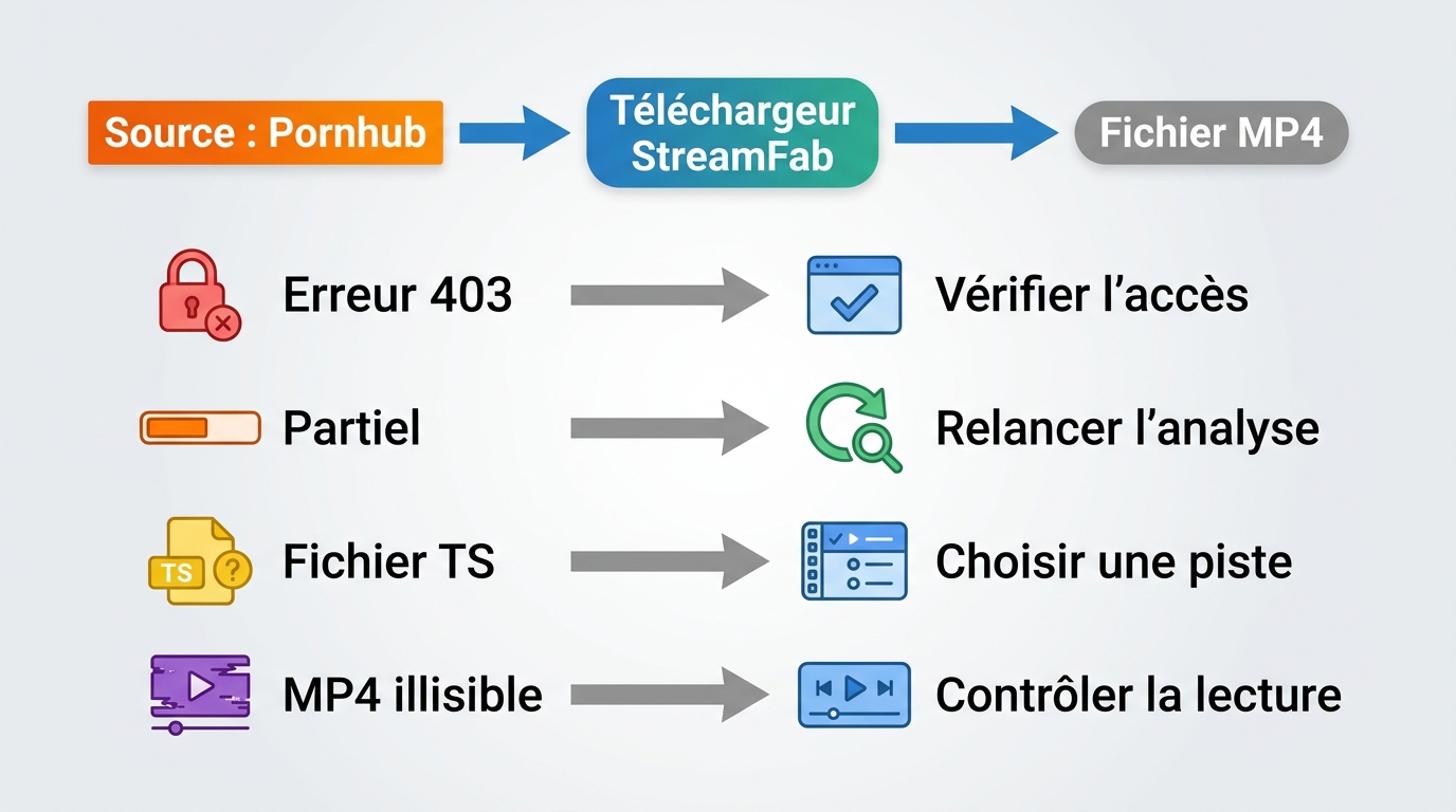 Diagnostic d’un MP4 Pornhub incomplet : accès, nouvelle analyse, piste et lecture
