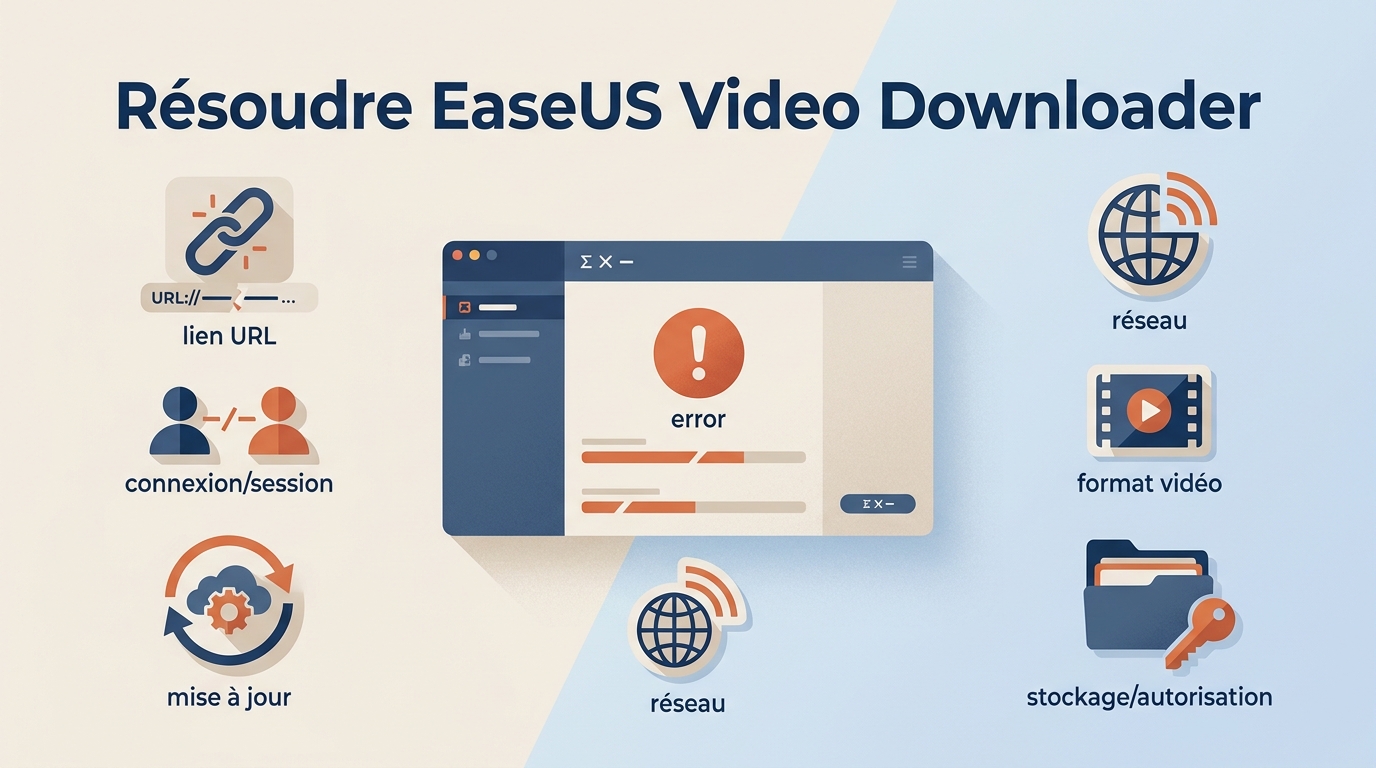 EaseUS Video Downloader ne fonctionne pas : 6 vérifications utiles en 2026