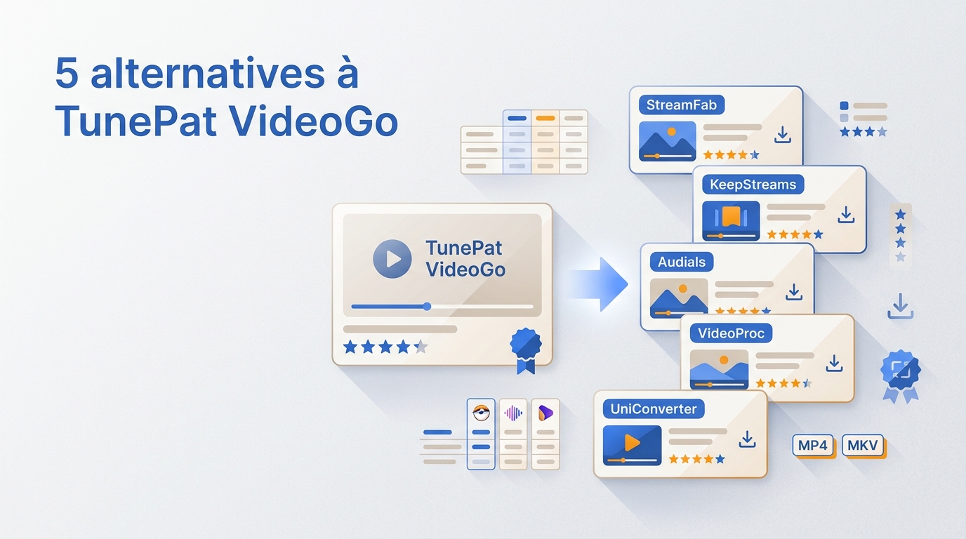 5 alternatives vidéo à TunePat VideoGo : comparatif