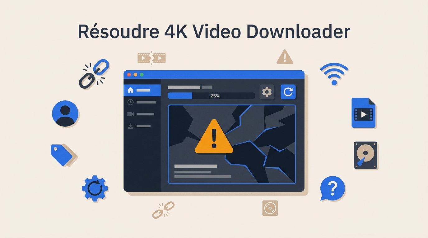 4K Video Downloader ne fonctionne plus : 8 vérifications à faire