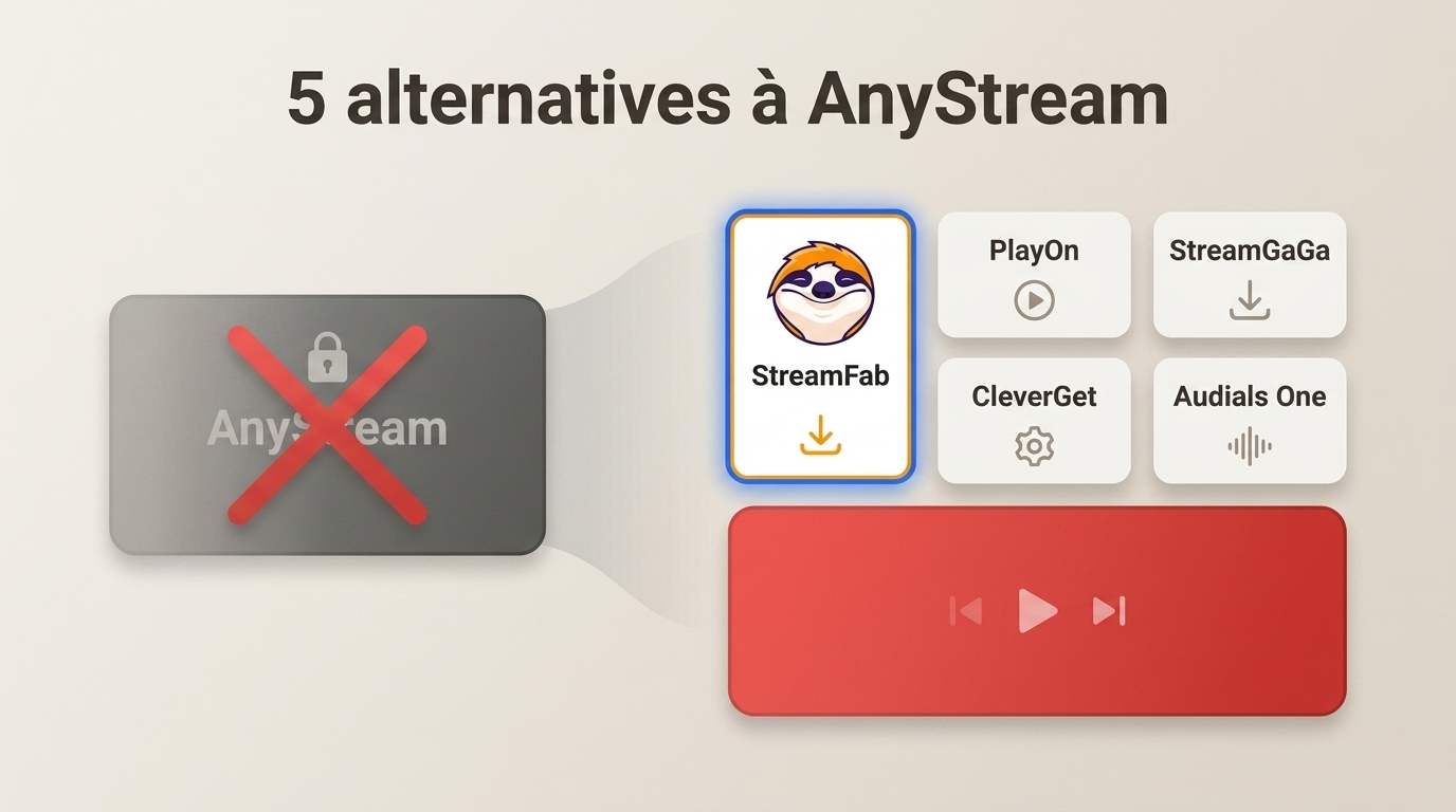 AnyStream fermé : 5 alternatives comparées en 2026