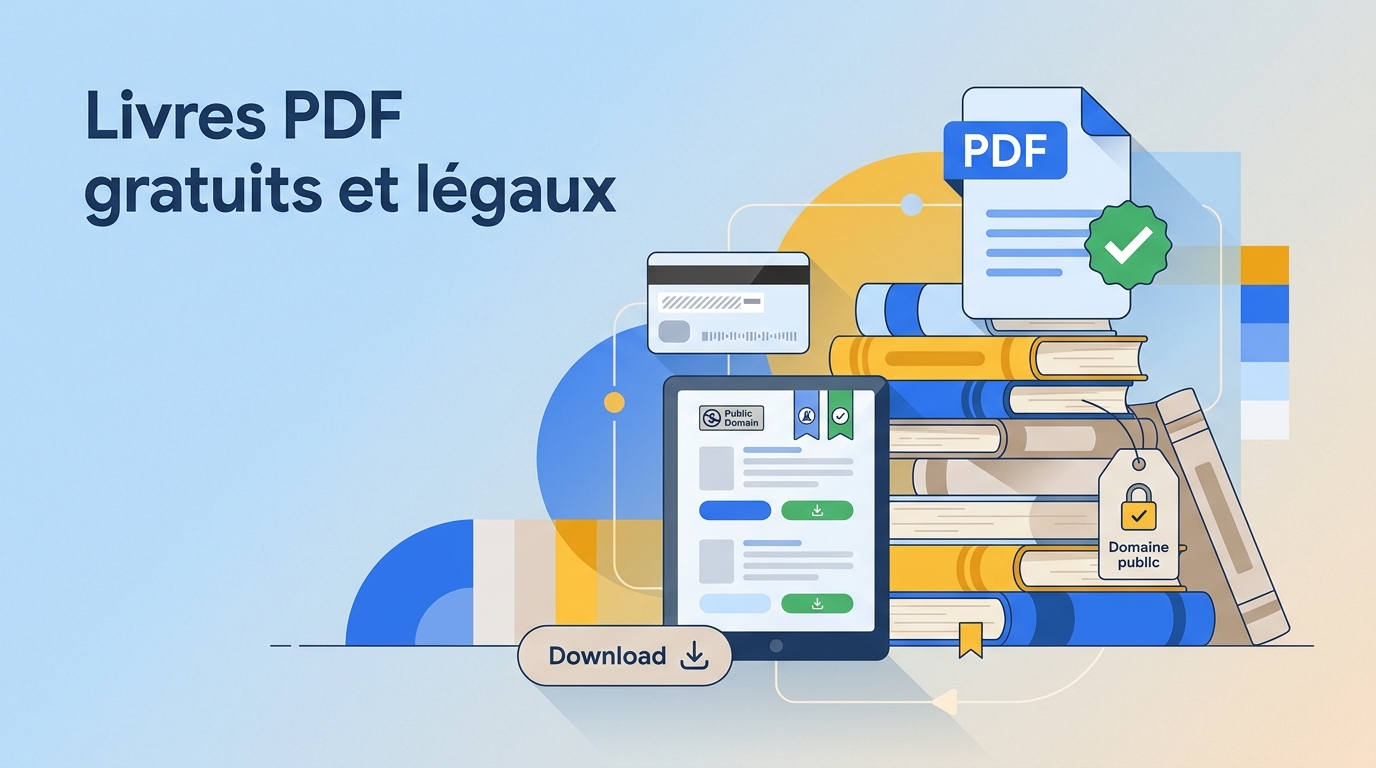 8 sources légales pour télécharger des livres PDF gratuits en France