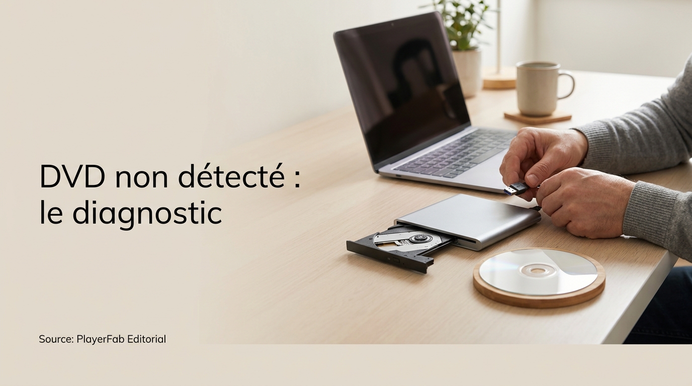 Un lecteur absent du système et un DVD illisible n'appellent pas le même correctif.