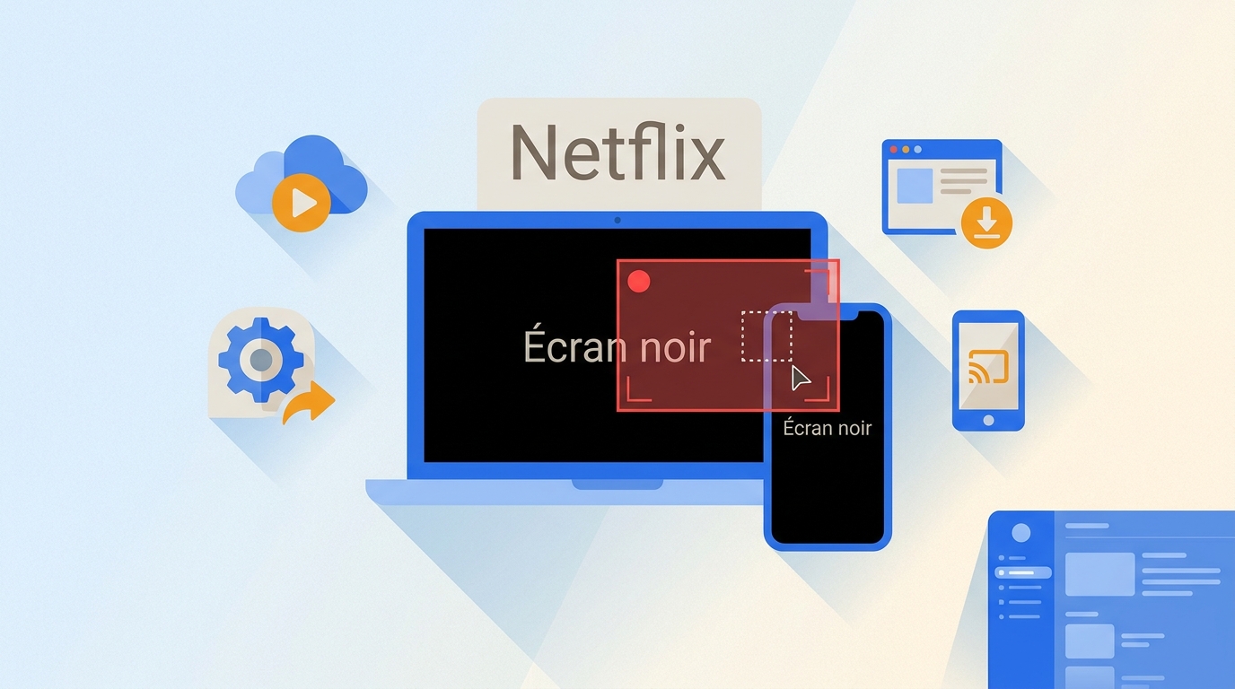 Enregistrer Netflix sans écran noir : 4 méthodes sur PC et mobile