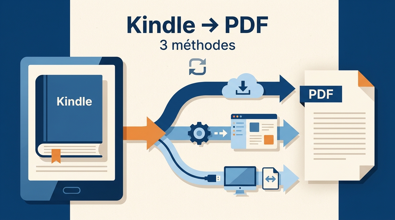Kindle en PDF : choisir la bonne méthode selon le fichier