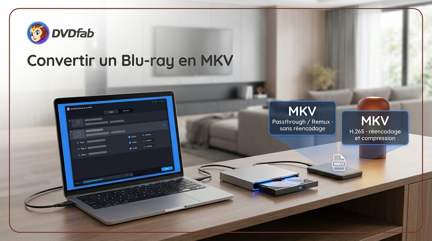 Convertir un Blu-ray en MKV : 2 méthodes, qualité ou compression