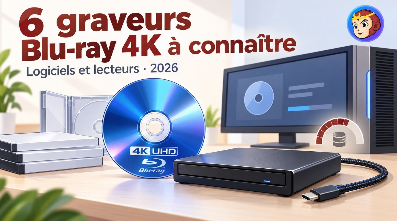 6 graveurs Blu-ray 4K&nbsp;: logiciels et modèles PC [2026]