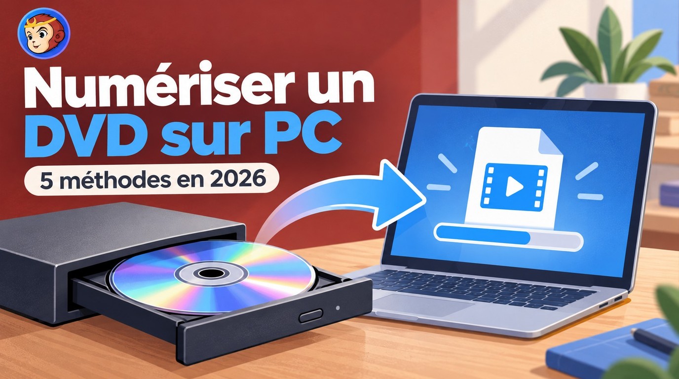 Numériser un DVD&nbsp;: 5 méthodes simples en 2026