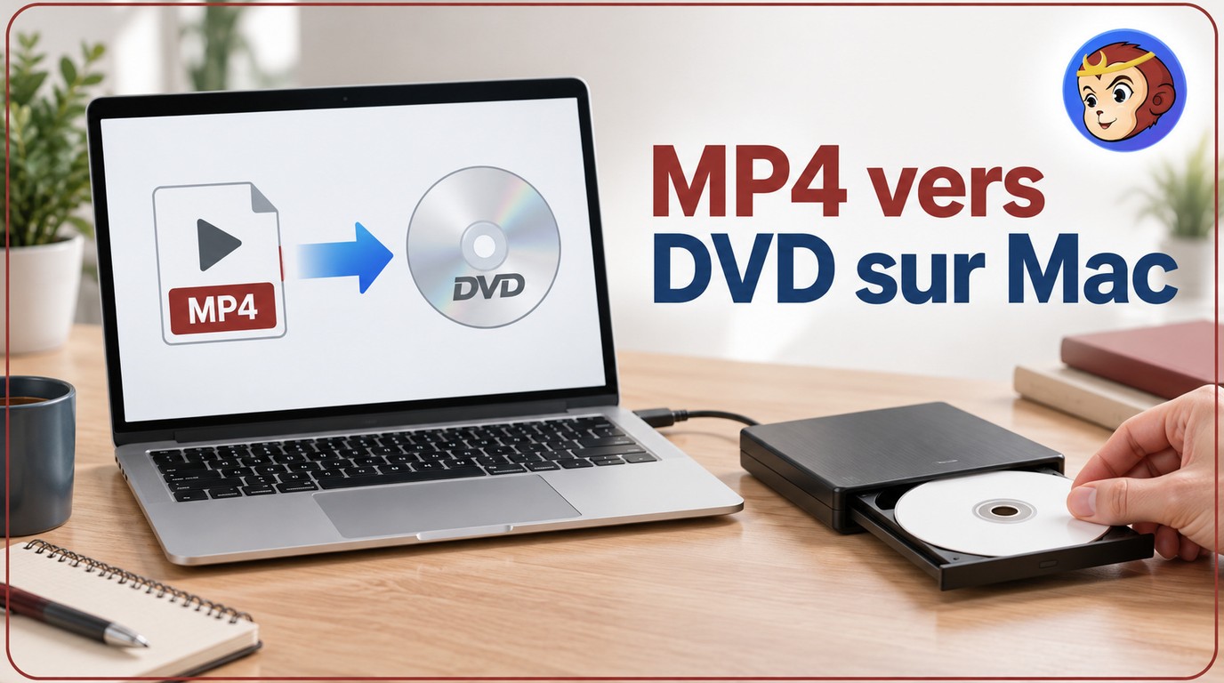 Graver un MP4 sur DVD Mac : DVD‑Vidéo ou disque de données ?