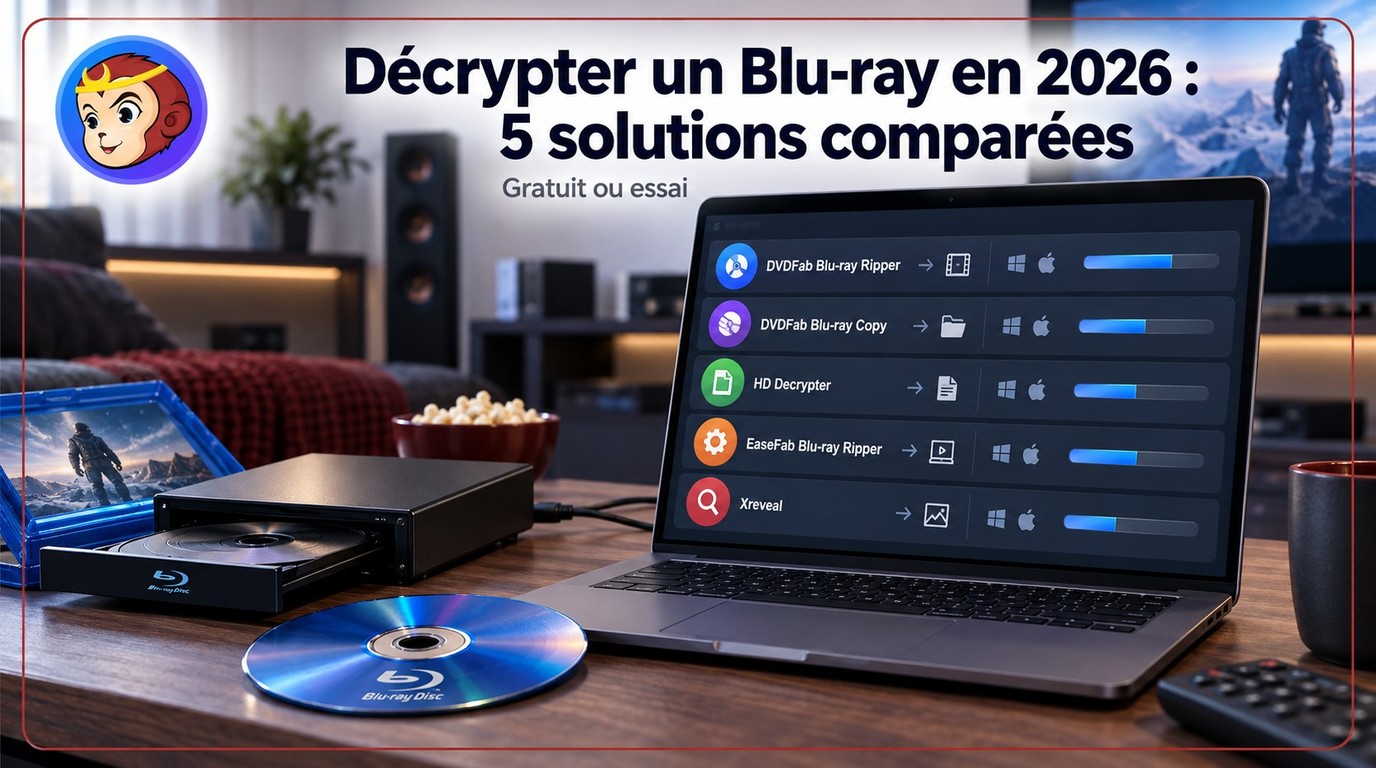 Décrypter un Blu-ray en 2026 : 5 solutions comparées