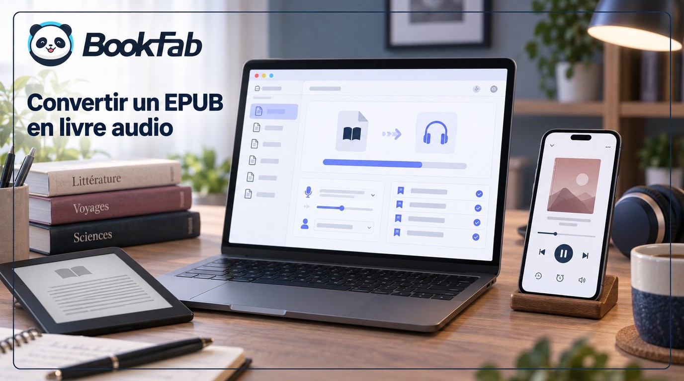 Synthèse vocale : avis sur BookFab AudioBook Creator, EPUB vers M4B et limites