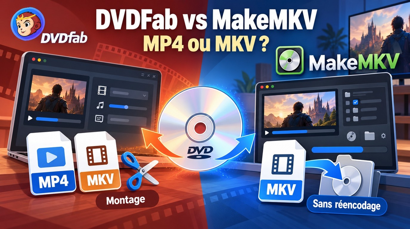 DVDFab vs MakeMKV : choisir entre MP4 et MKV