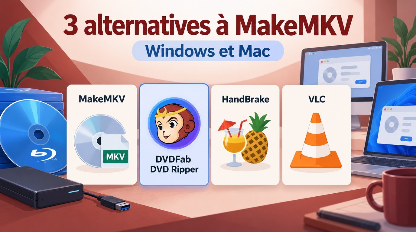 3 alternatives à MakeMKV sur Windows et Mac