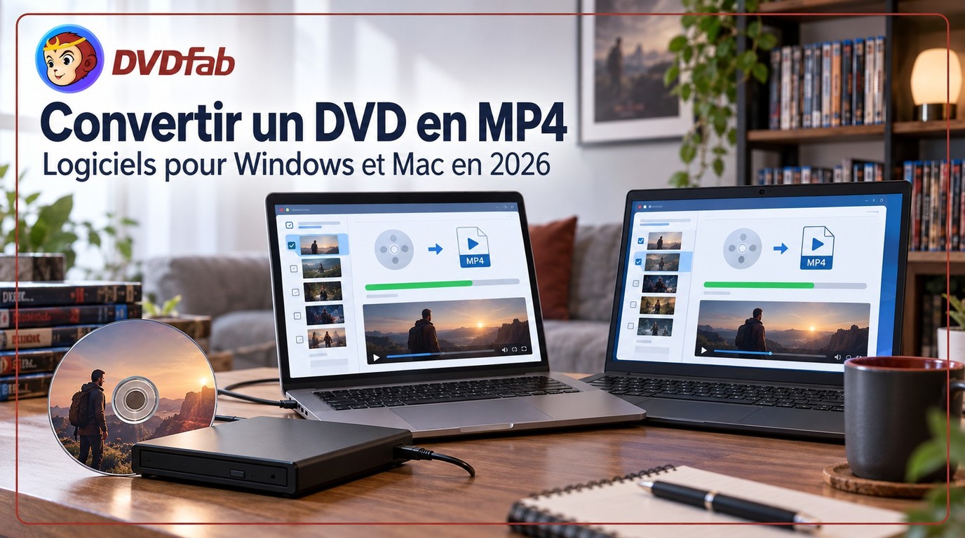 Top 12 des logiciels de conversion de DVD en MP4 pour Windows et Mac [Testés en 2026]