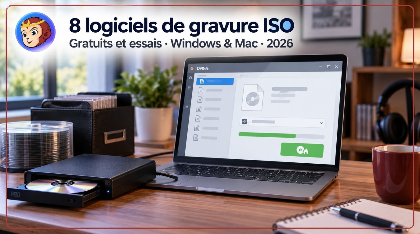 Graver un ISO sur DVD : logiciels gratuits et essais en 2026