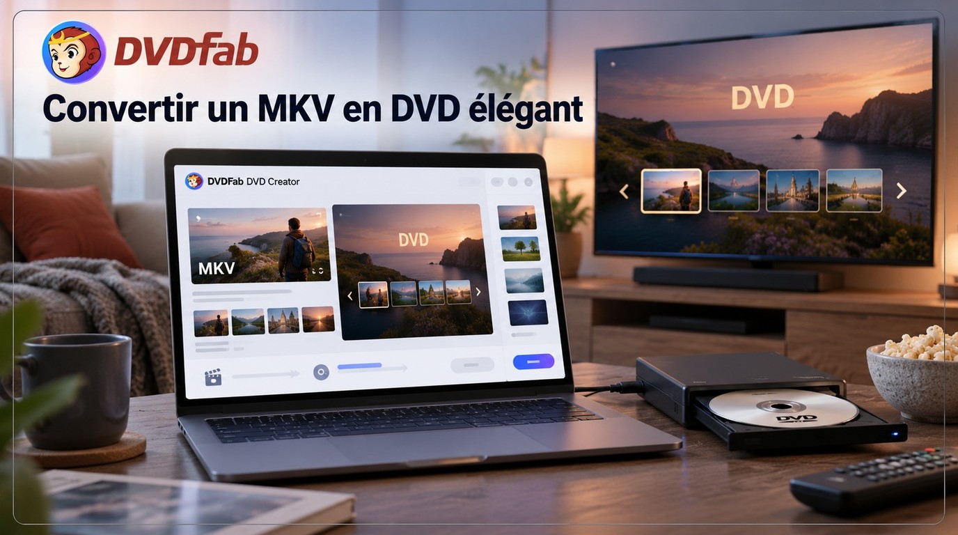 Comment convertir un MKV en DVD avec un menu élégant ?