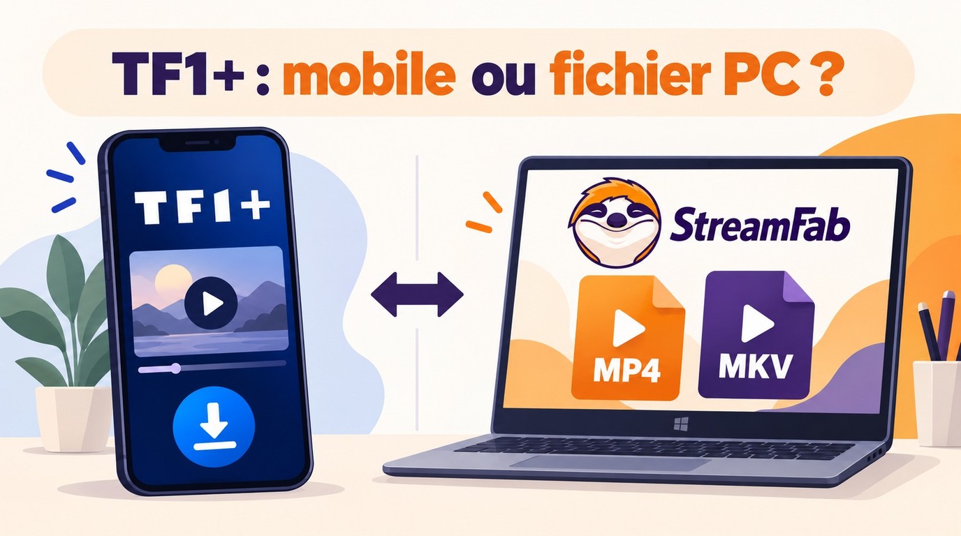 Télécharger une vidéo TF1+ : mobile officiel ou fichier PC ?