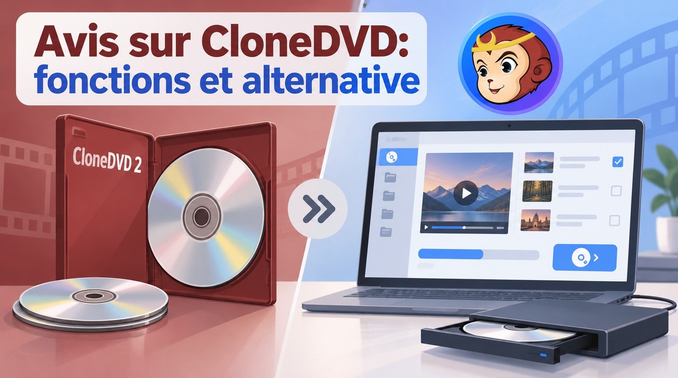 Avis sur CloneDVD en 2026&nbsp;: fonctions et alternative