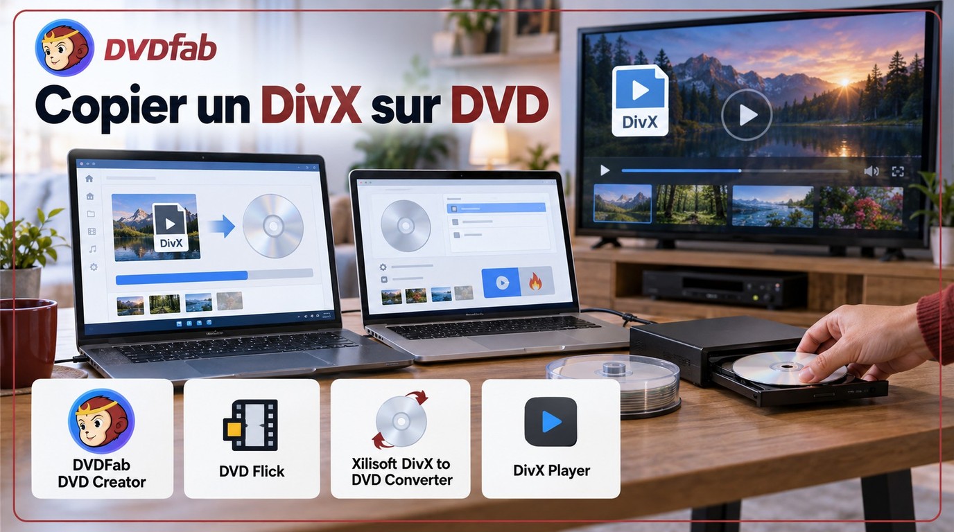 Copier DivX sur DVD : conversion et gravure sur Windows/Mac