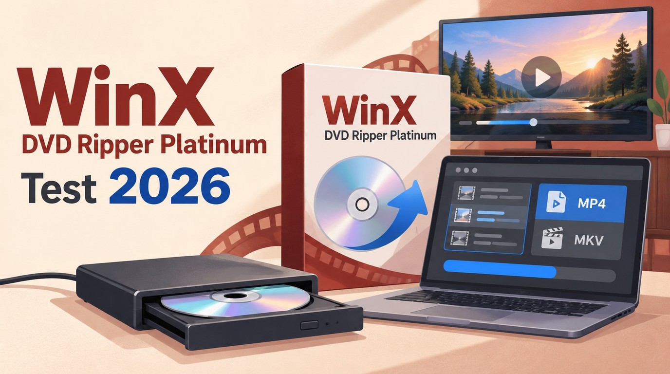 WinX DVD Ripper Platinum&nbsp;: essai, formats et prix en 2026