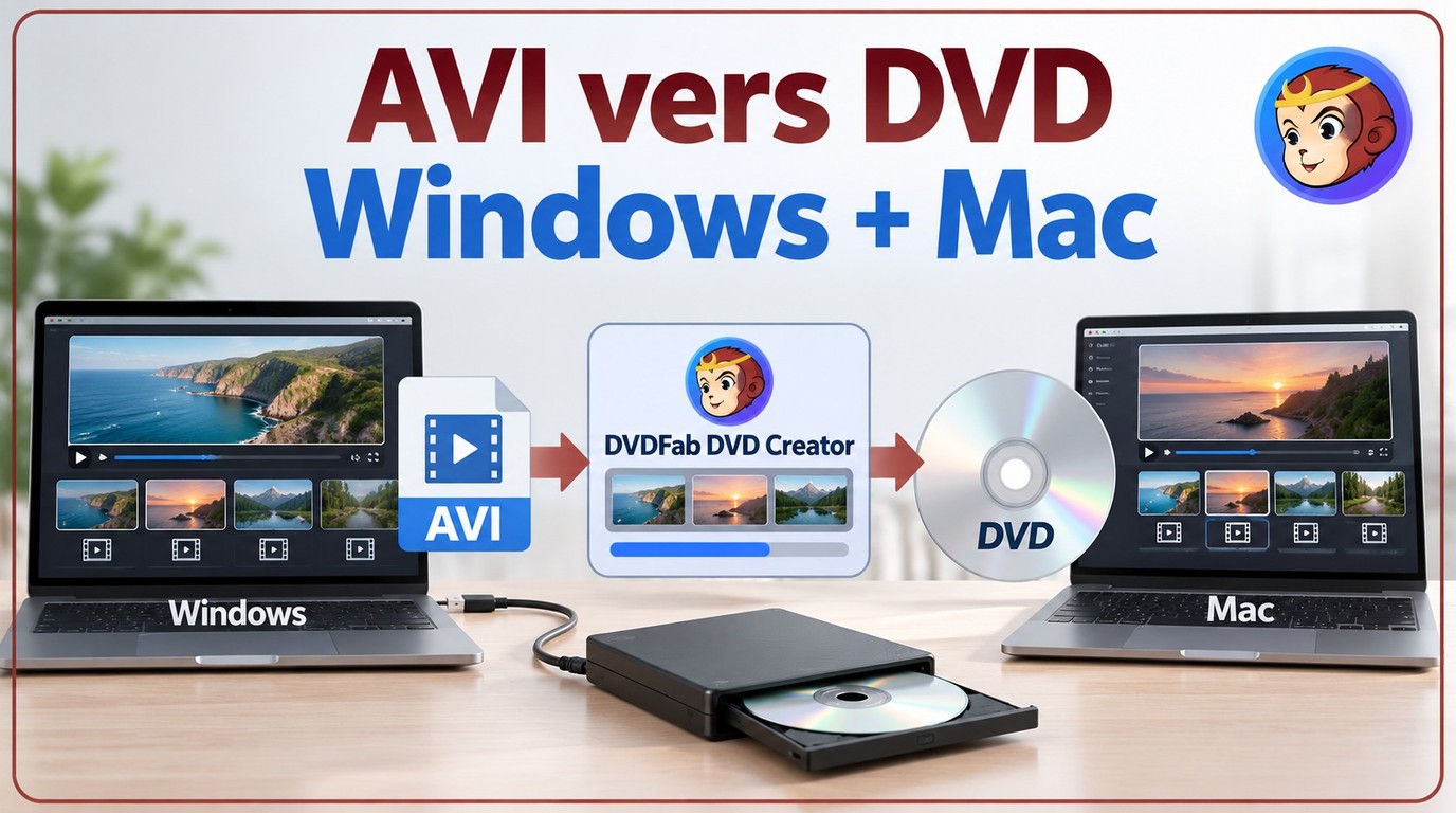 Convertir AVI en DVD sur Windows et Mac : méthodes et réglages