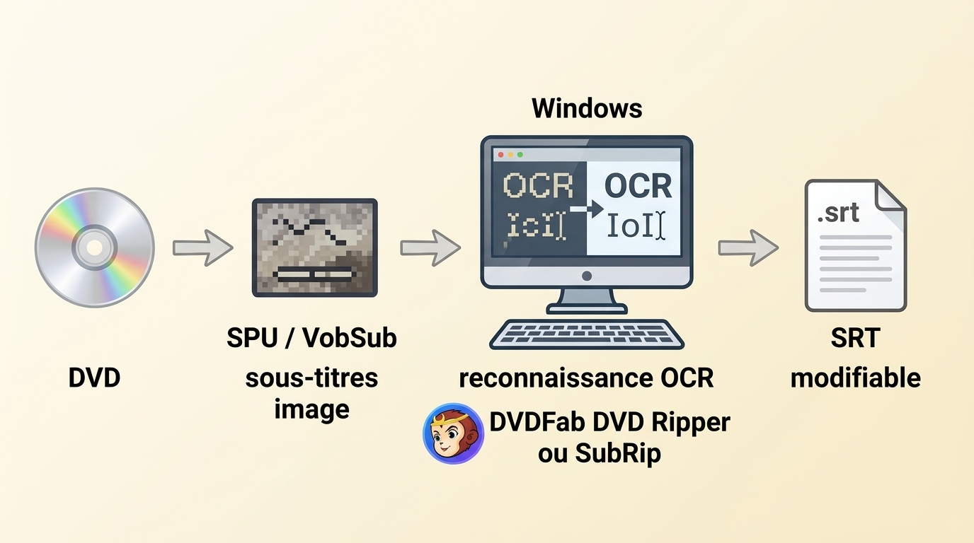 Passage des images SPU ou VobSub au SRT par OCR sous Windows