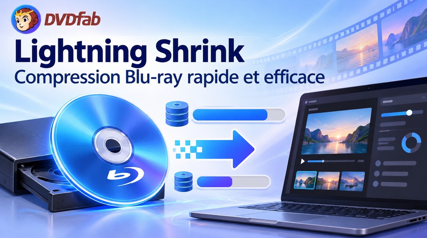 DVDFab Blu-ray Copy et Lightning Shrink : la compression Blu-ray expliquée